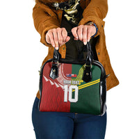 Custom Mate Ma'a Tonga and Australia Kangaroo Shoulder Handbag Nation Seal with Mascot Aboriginal and Tongan Kupesi Ngatu Art LT03 One Size Red - Polynesian Pride