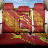 Rotuma Island Back Car Seat Cover Fijian Tapa with Polynesian Art and Hibiscus LT03 One Size Red - Polynesian Pride