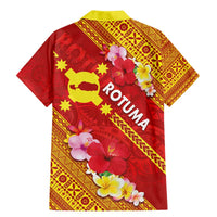 Rotuma Island Family Matching Mermaid Dress and Hawaiian Shirt Fijian Tapa with Polynesian Art and Hibiscus LT03 - Polynesian Pride