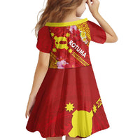 Rotuma Island Family Matching Off Shoulder Maxi Dress and Hawaiian Shirt Fijian Tapa with Polynesian Art and Hibiscus LT03 - Polynesian Pride