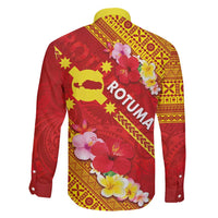 Rotuma Island Family Matching Off Shoulder Maxi Dress and Hawaiian Shirt Fijian Tapa with Polynesian Art and Hibiscus LT03 - Polynesian Pride