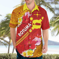 Rotuma Island Hawaiian Shirt Fijian Tapa with Polynesian Art and Hibiscus LT03 - Polynesian Pride
