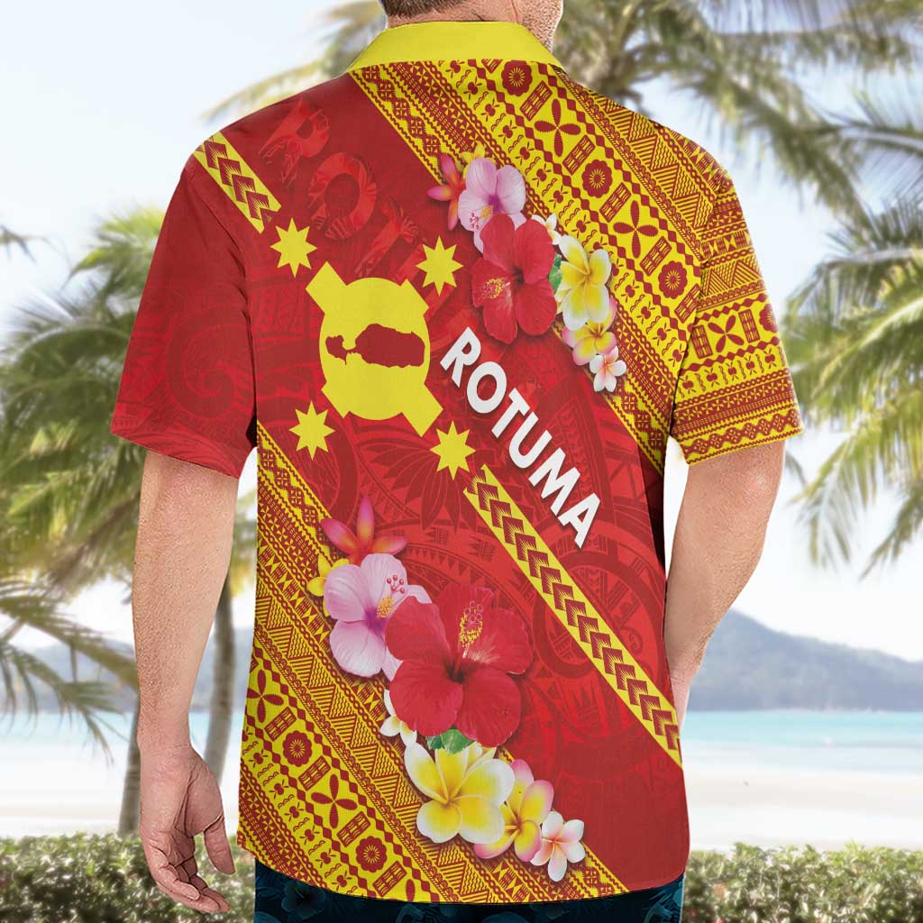 Rotuma Island Hawaiian Shirt Fijian Tapa with Polynesian Art and Hibiscus LT03 - Polynesian Pride