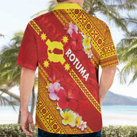 Rotuma Island Hawaiian Shirt Fijian Tapa with Polynesian Art and Hibiscus LT03 - Polynesian Pride