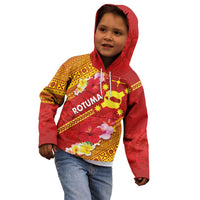 Rotuma Island Kid Hoodie Fijian Tapa with Polynesian Art and Hibiscus LT03 - Polynesian Pride