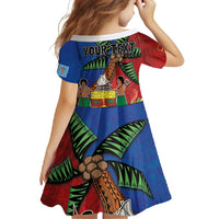 Personalised Fiji and Rotuma Together Family Matching Tank Maxi Dress and Hawaiian Shirt Fjian Masi and Pacific Pattern Mix Culture LT03 - Polynesian Pride