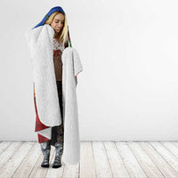 Personalised Fiji and Rotuma Together Hooded Blanket Fjian Masi and Pacific Pattern Mix Culture LT03 - Polynesian Pride