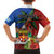 Personalised Fiji and Rotuma Together Kid Hawaiian Shirt Fjian Masi and Pacific Pattern Mix Culture