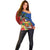Personalised Fiji and Rotuma Together Off Shoulder Sweater Fjian Masi and Pacific Pattern Mix Culture
