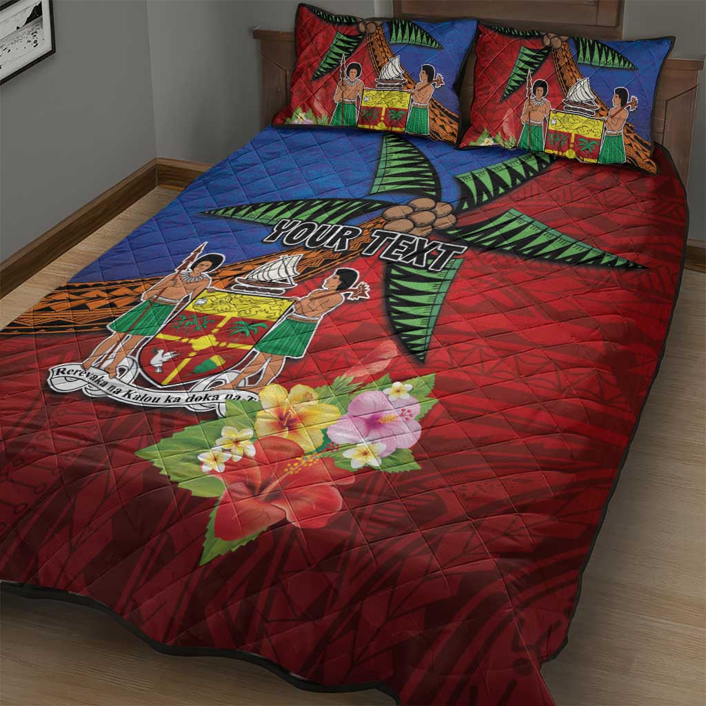 Personalised Fiji and Rotuma Together Quilt Bed Set Fjian Masi and Pacific Pattern Mix Culture LT03 - Polynesian Pride