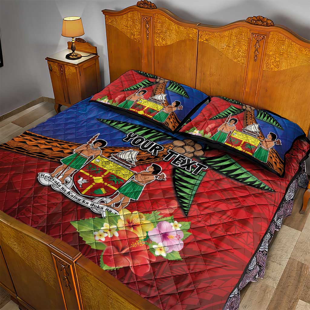 Personalised Fiji and Rotuma Together Quilt Bed Set Fjian Masi and Pacific Pattern Mix Culture LT03 - Polynesian Pride