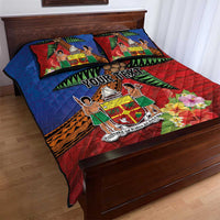 Personalised Fiji and Rotuma Together Quilt Bed Set Fjian Masi and Pacific Pattern Mix Culture LT03 - Polynesian Pride