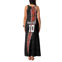 Custom New Zealand Rugby Family Matching Tank Maxi Dress and Hawaiian Shirt Maori and Silver Fern Half Style LT03 - Polynesian Pride