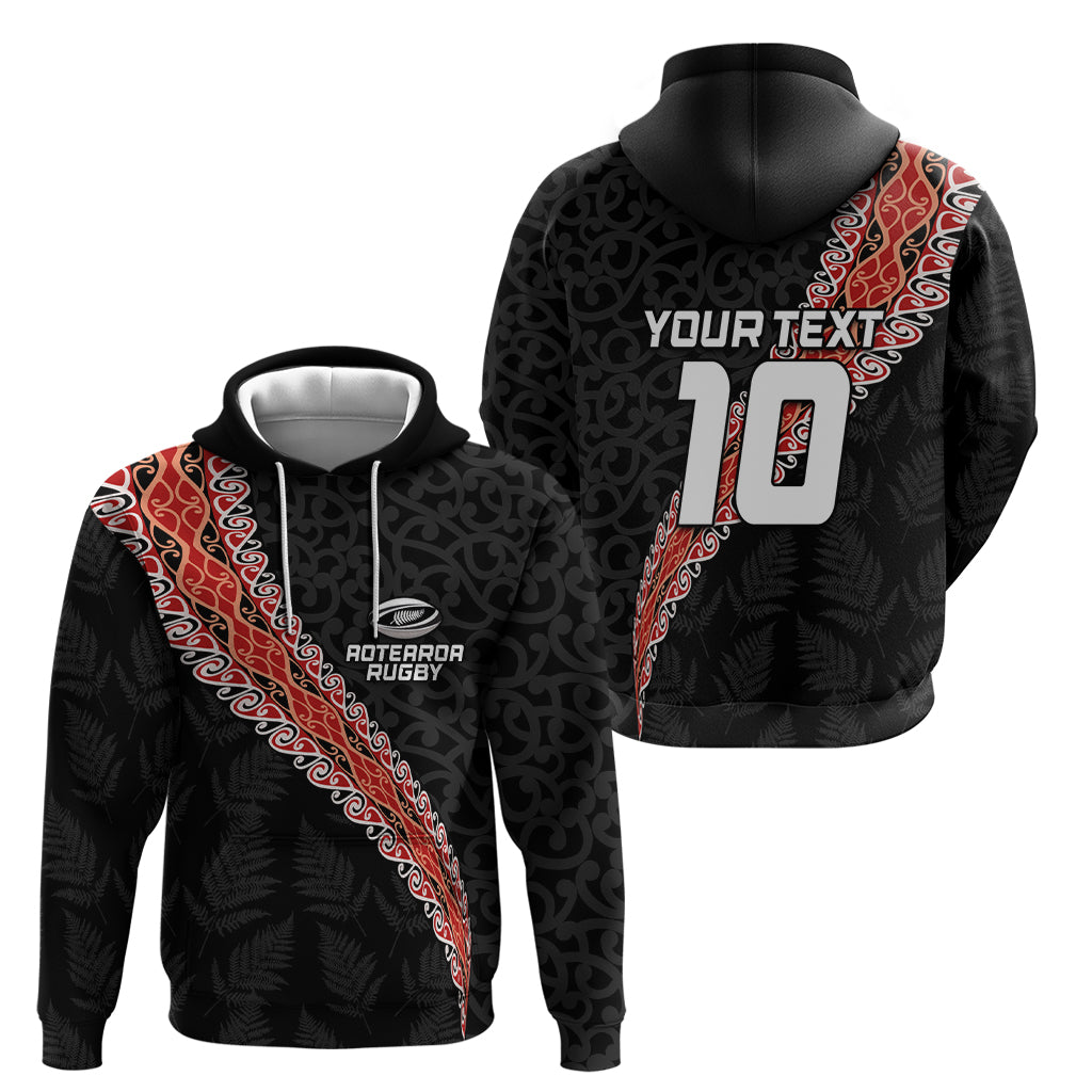 Custom New Zealand Rugby Zip Hoodie Maori and Silver Fern Half Style LT03 - Polynesian Pride