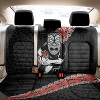New Zealand Maori Warrior Rugby Back Car Seat Cover Maori and Silver Fern Half Style LT03 - Polynesian Pride