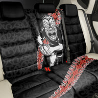New Zealand Maori Warrior Rugby Back Car Seat Cover Maori and Silver Fern Half Style LT03 - Polynesian Pride