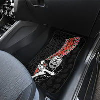 New Zealand Maori Warrior Rugby Car Mats Maori and Silver Fern Half Style LT03 - Polynesian Pride