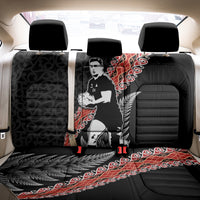 New Zealand Maori Rugby Player Back Car Seat Cover Maori and Silver Fern Half Style LT03 - Polynesian Pride