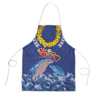 Hawaiian Sea Animals Apron Whales Shark and Turtle Guardians with Tribal Pattern