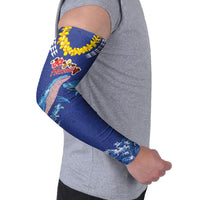 Hawaiian Sea Animals Arm Sleeves Whales Shark and Turtle Guardians with Tribal Pattern