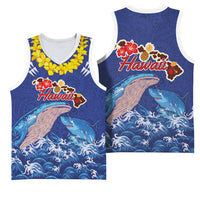 Hawaiian Sea Animals Basketball Jersey Whales Shark and Turtle Guardians with Tribal Pattern