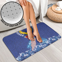 Hawaiian Sea Animals Bathroom Set Whales Shark and Turtle Guardians with Tribal Pattern
