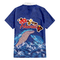 Hawaiian Sea Animals Family Matching Off The Shoulder Long Sleeve Dress and Hawaiian Shirt Whales Shark and Turtle Guardians with Tribal Pattern LT03 - Polynesian Pride