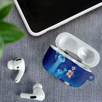 Fiji Jellyfish AirPods Case Tapa Patterns and Hibiscus Sea Vibe