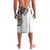 Hawaiian and Japanese Together Lavalava Colorful Traditional Japanese Tattoo and Kakau Pattern White Color
