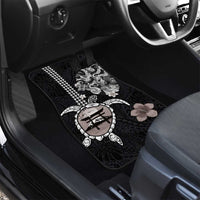 Hawaiian and Japanese Together Car Mats Japanese Culture and Turtle Kakau Tattoo Black Color LT03 - Polynesian Pride