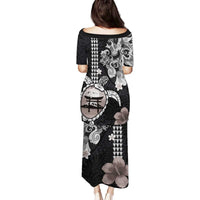 Hawaiian and Japanese Together Family Matching Puletasi and Hawaiian Shirt Japanese Culture and Turtle Kakau Tattoo Black Color LT03 - Polynesian Pride