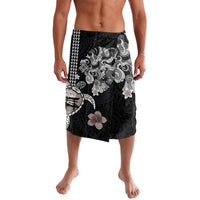 Hawaiian and Japanese Together Lavalava Japanese Culture and Turtle Kakau Tattoo Black Color LT03 Black - Polynesian Pride
