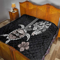 Hawaiian and Japanese Together Quilt Japanese Culture and Turtle Kakau Tattoo Black Color LT03 - Polynesian Pride