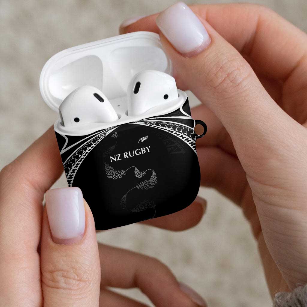 New Zealand Rugby AirPods Case Aotearoa Armour Blacks Silver Ferns - Polynesian Pride