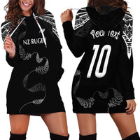 New Zealand Rugby Custom Hoodie Dress Aotearoa Armour Blacks Silver Ferns LT03 - Polynesian Pride