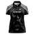 New Zealand Rugby Custom Women Polo Shirt Aotearoa Armour Blacks Silver Ferns - Polynesian Pride