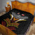Tonga Rugby Quilt Mana o Tonga-Tribal Heritage Edition Black Color - Polynesian Pride