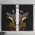 Tonga Rugby Window Curtain Mana o Tonga-Tribal Heritage Edition Black Color - Polynesian Pride