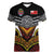 Tonga Rugby Custom Women V-Neck T-Shirt Mana o Tonga-Tribal Heritage Edition Black Color - Polynesian Pride