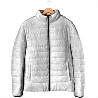 Tonga White Sunday Padded Jacket Tongan Tribal Heritage Tattoos - Polynesian Pride