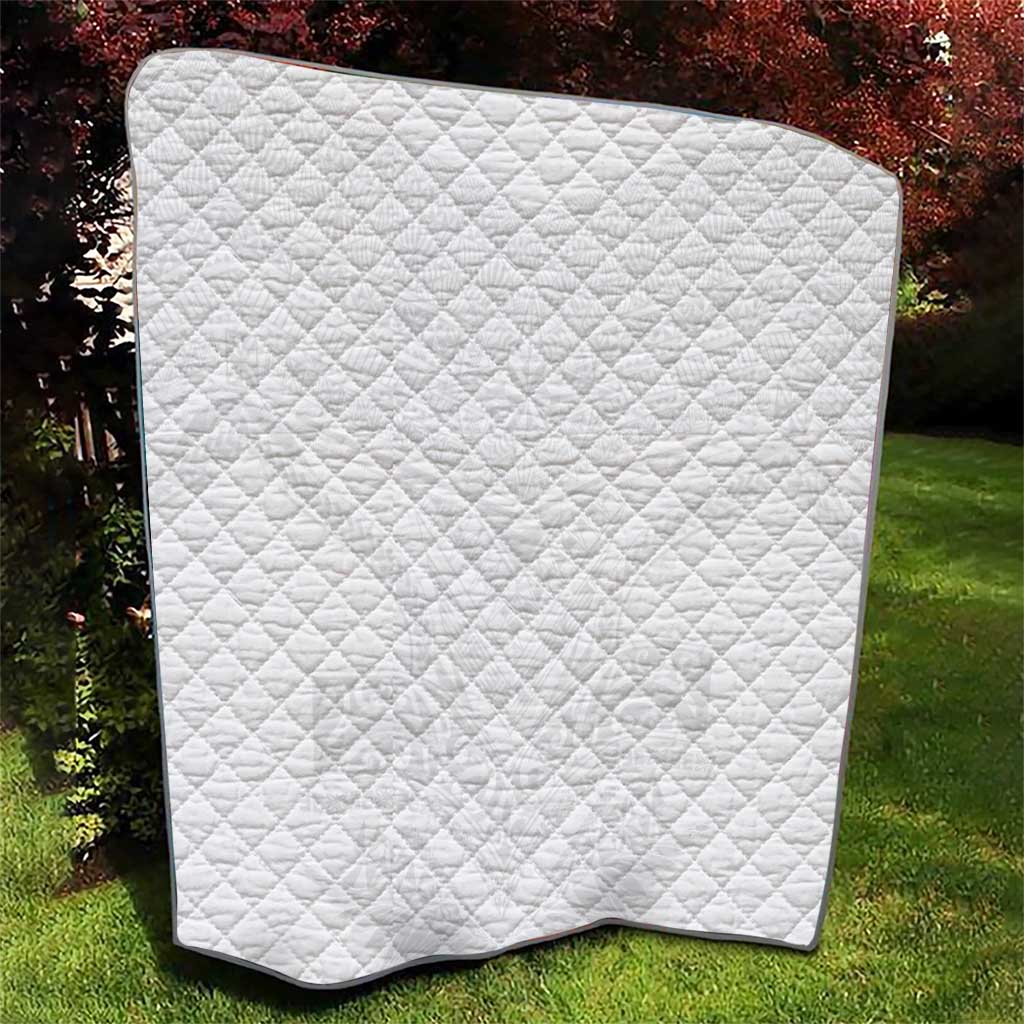 Tonga White Sunday Quilt Tongan Tribal Heritage Tattoos - Polynesian Pride