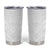 Tonga White Sunday Tumbler Cup Tongan Tribal Heritage Tattoos - Polynesian Pride