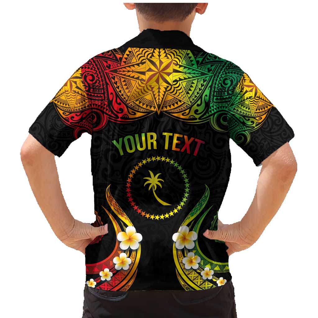 Personalised Chuuk Independence Day Family Matching Mermaid Dress and Hawaiian Shirt Polynesian Tattoo and Plumeria Reggae Color LT03 - Polynesian Pride