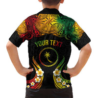 Personalised Chuuk Independence Day Hawaiian Shirt Polynesian Tattoo and Plumeria Reggae Color LT03 - Polynesian Pride
