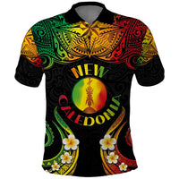 Personalised New Caledonia Independence Day Polo Shirt Polynesian Tattoo and Plumeria Reggae Color LT03 Reggae - Polynesian Pride
