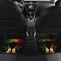 Personalised Malampa Fiji Day Car Mats Polynesian Tattoo and Plumeria Reggae Color LT03 Set 2pcs - Back Reggae - Polynesian Pride