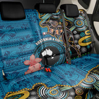 Fiji and Australia Kangaroos Back Car Seat Cover Indigenous Aboriginal and Fijian Masi Tribal Tattoo LT03 - Polynesian Pride