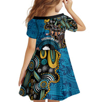 Fiji and Australia Kangaroos Family Matching Puletasi and Hawaiian Shirt Indigenous Aboriginal and Fijian Masi Tribal Tattoo LT03 - Polynesian Pride