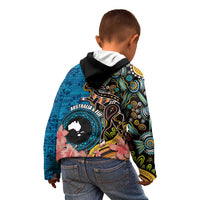Fiji and Australia Kangaroos Kid Hoodie Indigenous Aboriginal and Fijian Masi Tribal Tattoo LT03 - Polynesian Pride