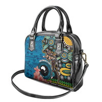 Fiji and Australia Kangaroos Shoulder Handbag Indigenous Aboriginal and Fijian Masi Tribal Tattoo LT03 - Polynesian Pride